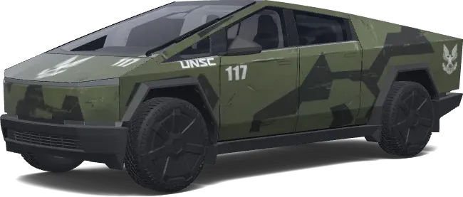 Halo UNSC Warthog – Tesla Cybertruck Wrap