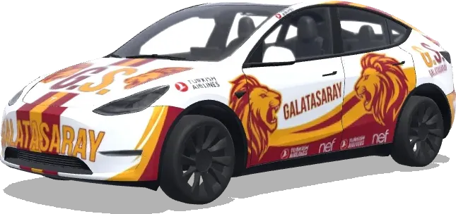 galatasaray – Tesla Model Y wrap