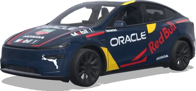 Redbull oracle racing F1 livery – Tesla Model Y wrap