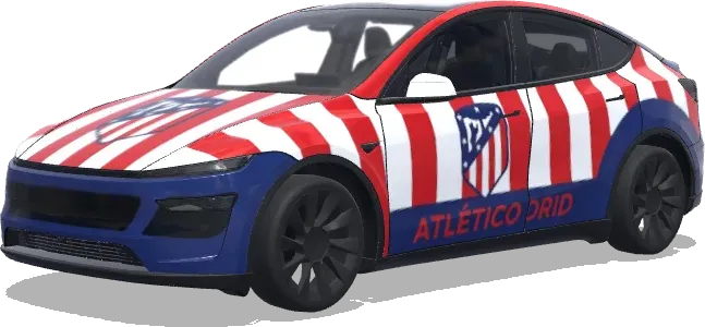 Atlético Madrid (马德里竞技) – covering Tesla Model Y