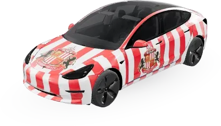 Sunderland AFC – Tesla Model 3 Wrap