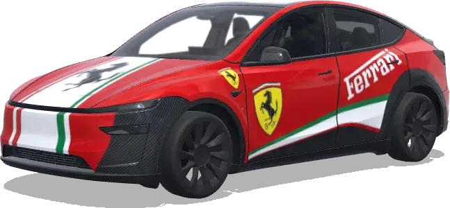 Ferrari – wrap para Tesla Model Y