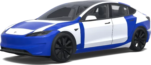 Israel flag. – Tesla Model 3 wrap
