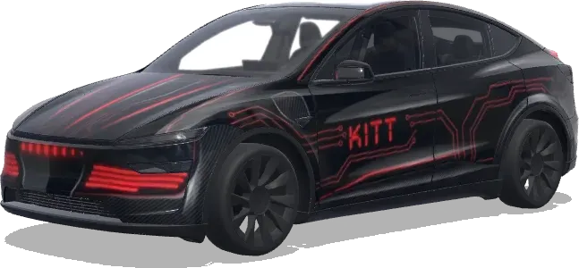 Mache KITT. – Tesla Model Y wrap
