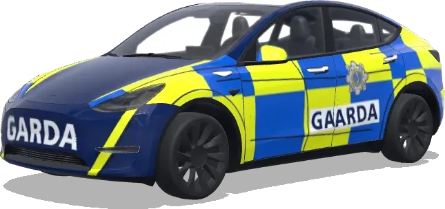 Garda (gardai) – wrap para Tesla Model Y
