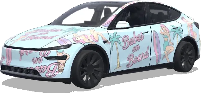 babes – Tesla Model Y wrap