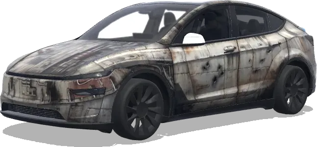 Тысячелетний сокол – оклейка Tesla Model Y