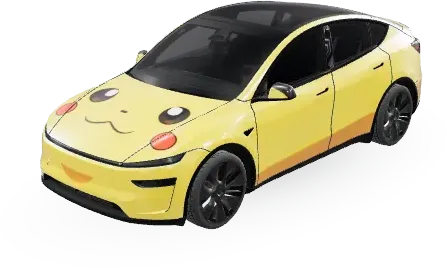 Pokémon Pikachu – Tesla Model Y wrap