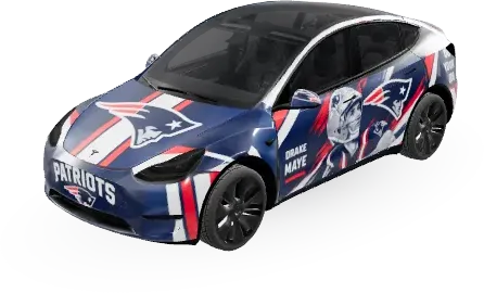 ニューイングランド・ペイトリオッツ (New England Patriots) – テスラ Model Y ラッピング