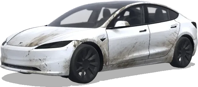 Model 3 Schmutzig Weiß – Tesla Model 3 Wrap