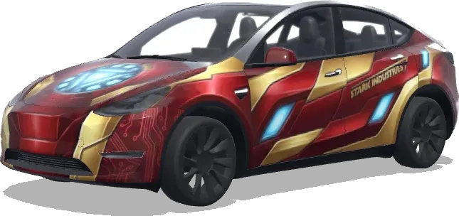 Iron Man Konzept (아이언맨 컨셉으로 디자인 해줘) – Tesla Model Y Wrap