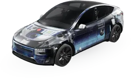 R2-D2 (R2D2 - Original Droid) – оклейка Tesla Model Y