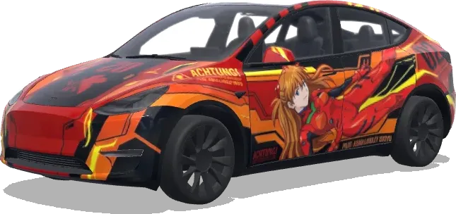惣流・アスカ・ラングレー – 特斯拉 Model Y 涂装