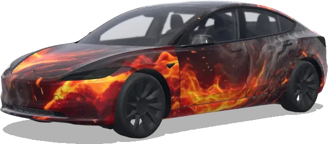 Avater: Fire And Ash. – Tesla Model 3 wrap