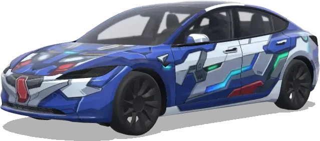 블루 메카 가디언 – 테슬라 Model 3 랩핑