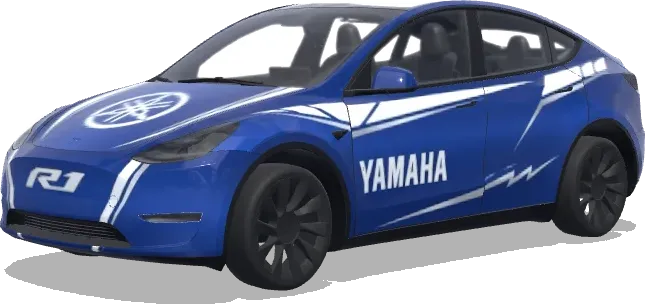 Tesla Model Y Yamaha Blau – Tesla Model Y Wrap