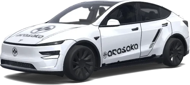 Cyberpunk 2077 Arasaka – Tesla Model Y Wrap