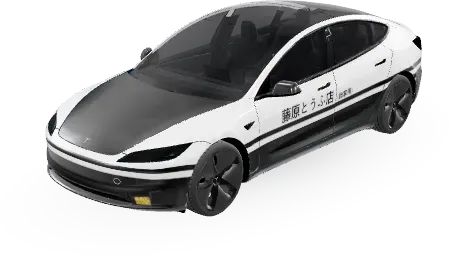 Initial D – оклейка Tesla Model 3