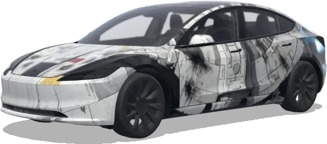 Millennium Falcon Wrap – Tesla Model 3 wrap