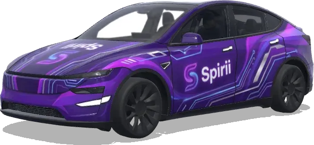 Spirii Purple – Tesla Model Y wrap