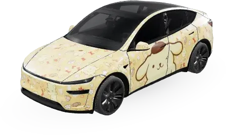 Pompompurin – Tesla Model Y wrap