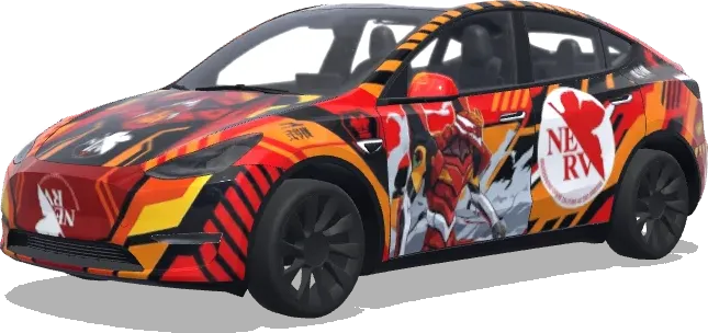 Roter NERV Asuka (明日香) – Tesla Model Y Wrap