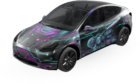 Cyber Samurai (Cyber samurai) – Tesla Model Y Wrap