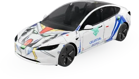CelestialBeing – Tesla Model 3 wrap