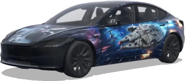 스타워즈 분위기 (スターウォーズのような雰囲気) – 테슬라 Model 3 랩핑