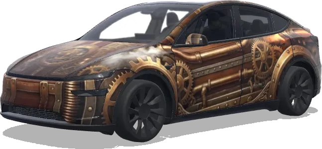 Steampunk. – Tesla Model Y wrap