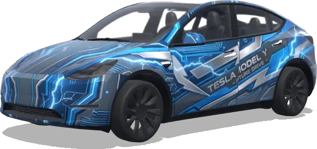 Обертка по фото (Make a wrap that is based on the picture here) – оклейка Tesla Model Y