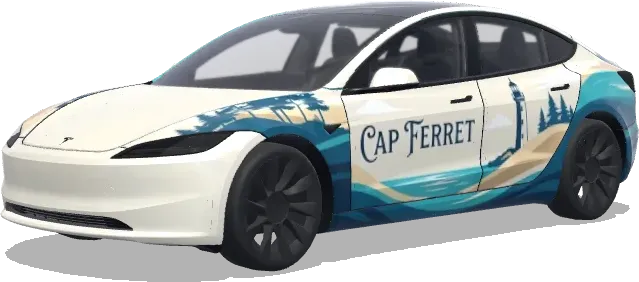 Кап-Ферре (et orienté cap ferret) – оклейка Tesla Model 3
