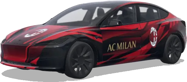 Rossoneri (Rossonera) – Tesla Model 3 Wrap