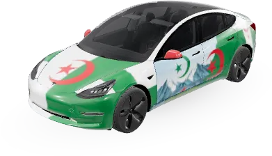 Algerien (Algeria) – Tesla Model 3 Wrap