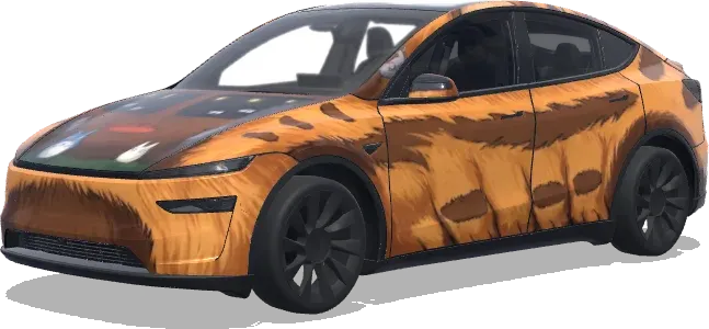 이웃집 토토로 버스 (龙猫巴士) – 테슬라 Model Y 랩핑