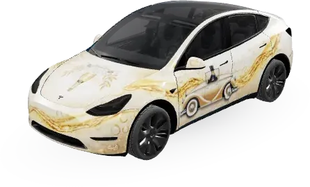 Champagner (Champagne) – Tesla Model Y Wrap