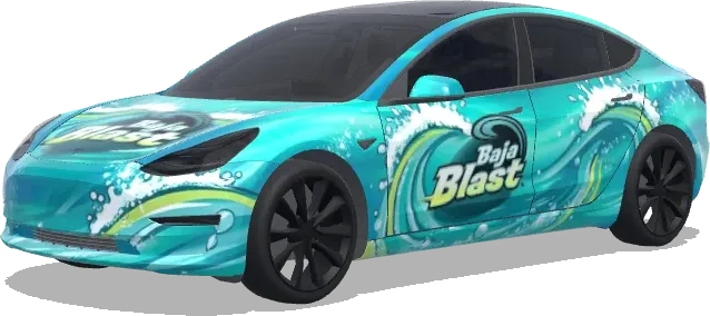 Baja blast – Tesla Model 3 wrap