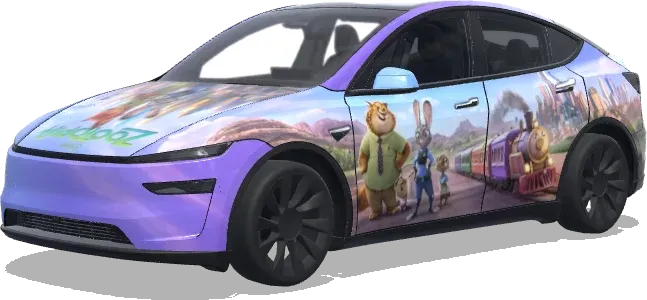 Zootopia – Tesla Model Y wrap