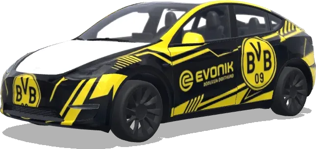 BVB Borussia Dortmund – Tesla Model Y wrap