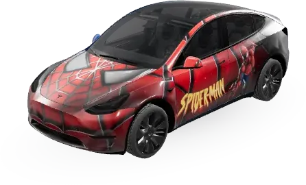 3D Spider-Man Neu (3D SPIDERMAN NEW) – Tesla Model Y Wrap