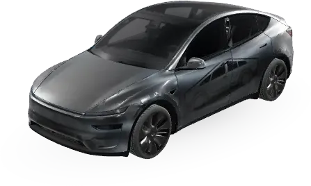 Satin Tungsten Steel Metal – Tesla Model Y wrap