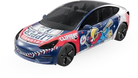 Clippers – Tesla Model 3 Wrap