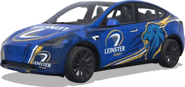 倫斯特橄欖球(leinster rugby) – 特斯拉 Model Y 塗裝