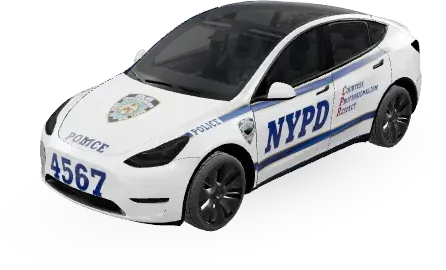 NYPD – wrap para Tesla Model Y