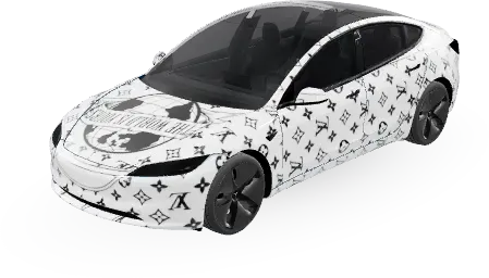 Scarface LV (lv scarface) – covering Tesla Model 3