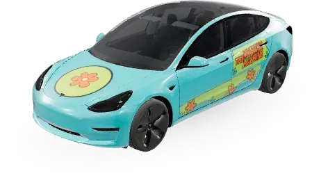 미스터리 머신 (Mystery Machine) – 테슬라 Model 3 랩핑