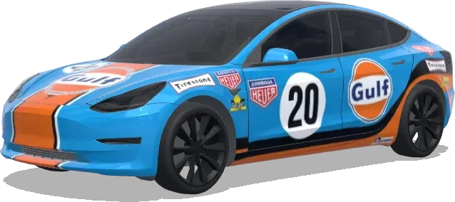 Gulf Oil – Tesla Model 3 wrap