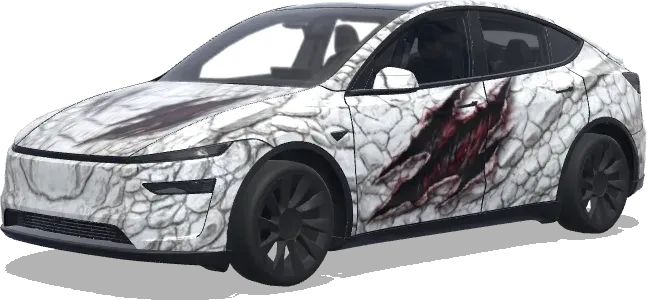 ホワイトモンスター – テスラ Model Y ラッピング