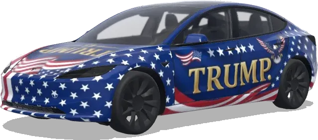 트럼프 (trump.) – 테슬라 Model 3 랩핑