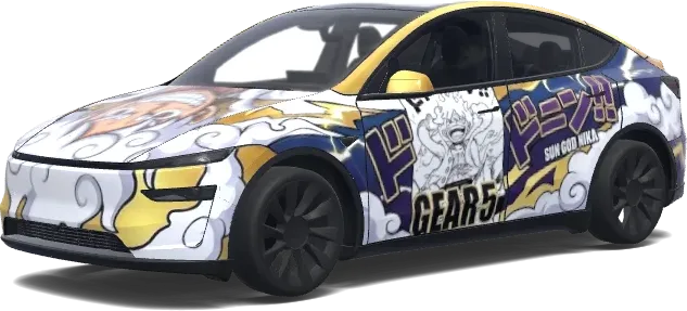 Gear 5 Sun God Tesla Wrap – Tesla Model Y wrap
